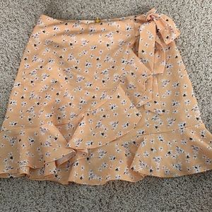 Flower print princess polly skirt w tie